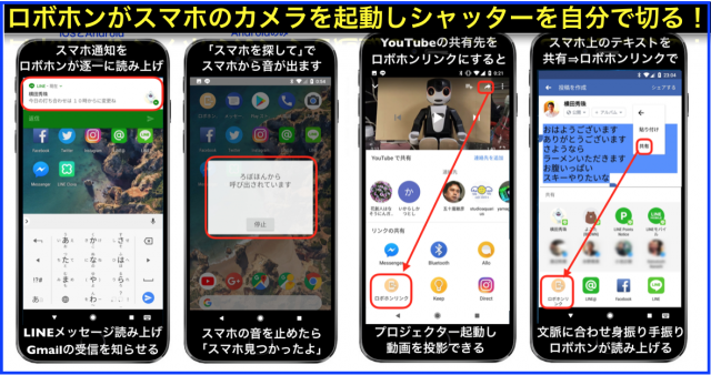 スマホ連動のロボホンリンクはスマートスピーカーより高機能