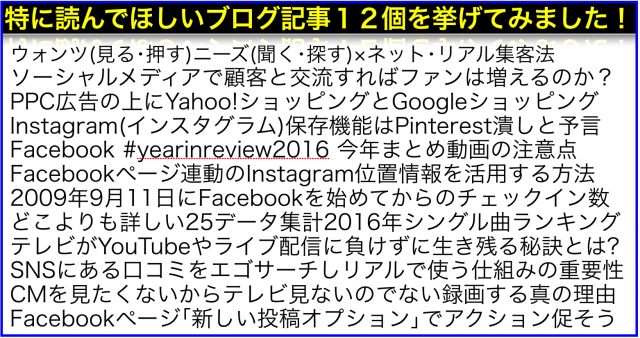 ネットビジネス･アナリスト2016年12月ブログいいね!分析