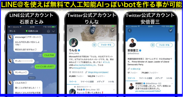 LINE@の自動応答とキーワード応答メッセージで人工知能BOT代用
