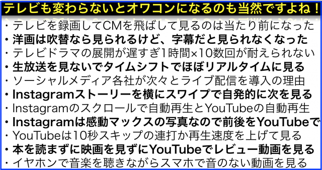 激変している動画の捉え方で分かる!テレビがオワコンの理由