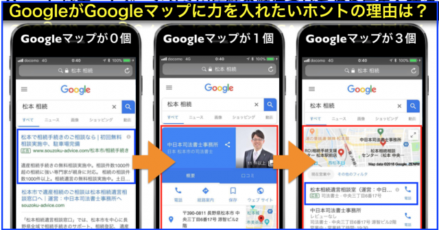 Googleはホームページから実店舗の順位づけを強め広告誘導