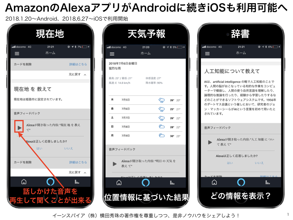 AmazonのAlexaアプリがAndroidに続きiOSも利用可能へ