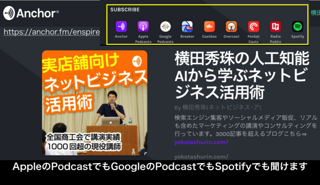 2018年9月AppleとGoogle Podcast･Spotify音声30本