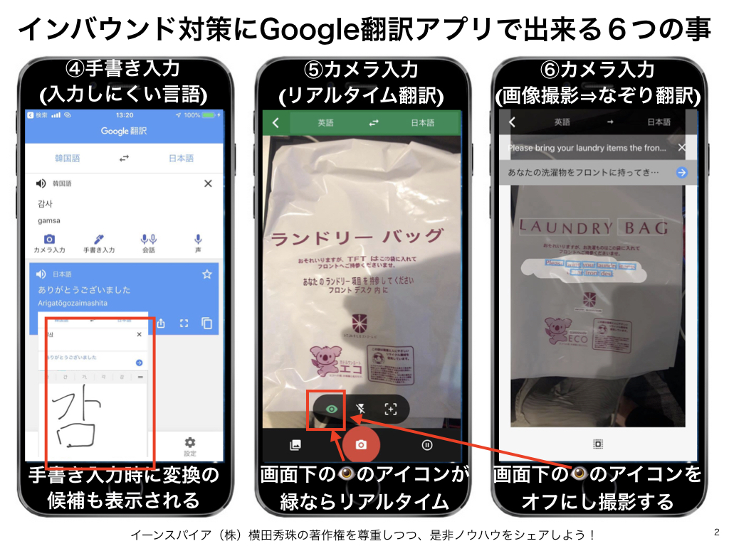 インバウンド対策にGoogle翻訳アプリで出来る６つの事(+1)