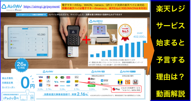 リクルートのAirレジ対抗に加え楽天がレジに参入したい理由