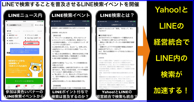 LINEで検索することを普及させる「LINE検索イベント」を開催