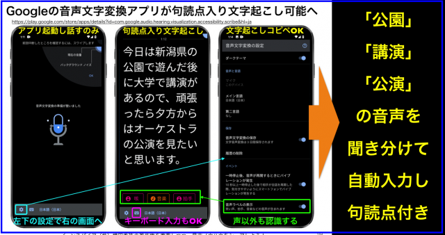 Googleの音声文字変換アプリが句読点入り文字起こし可能へ