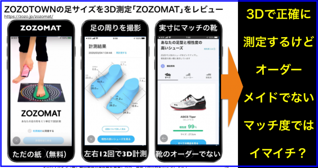 足サイズをスマホ3D測定ZOZOTOWN「ZOZOMAT」レビュー