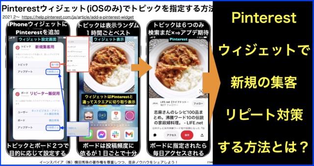 Pinterestのウィジェットでトピック・ボードを指定する方法