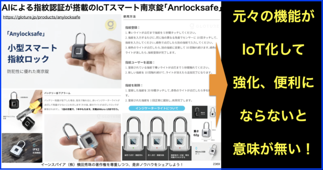 AIの指紋認証が搭載したIoTスマート南京錠「Anylocksafe」