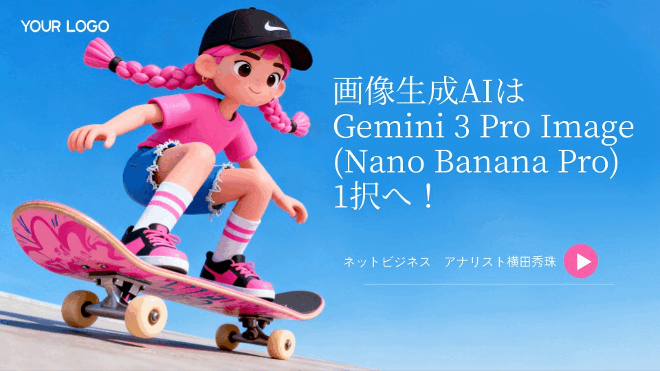 画像生成AIはGemini 3 Pro Image(愛称Nano Banana Pro)1択
