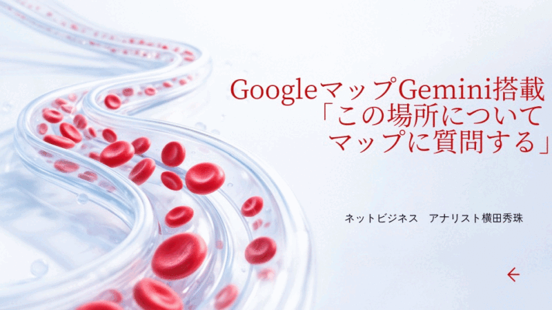 GoogleマップGemini搭載｢この場所についてマップに質問する｣