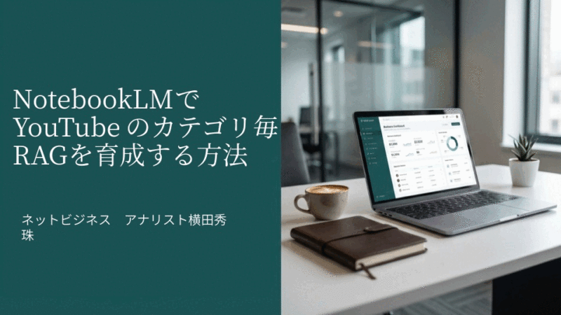 NotebookLMでYouTubeをカテゴリ毎RAGに一括で育成の方法