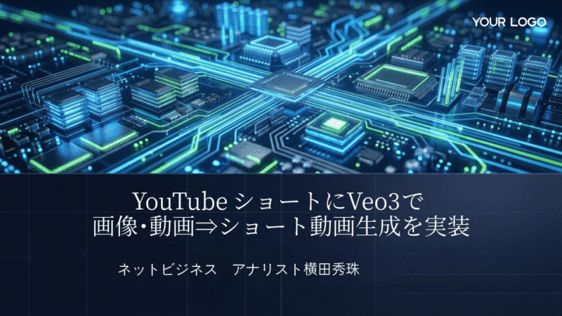 YouTubeショートにVeo3で画像･動画⇒ショート動画生成を実装