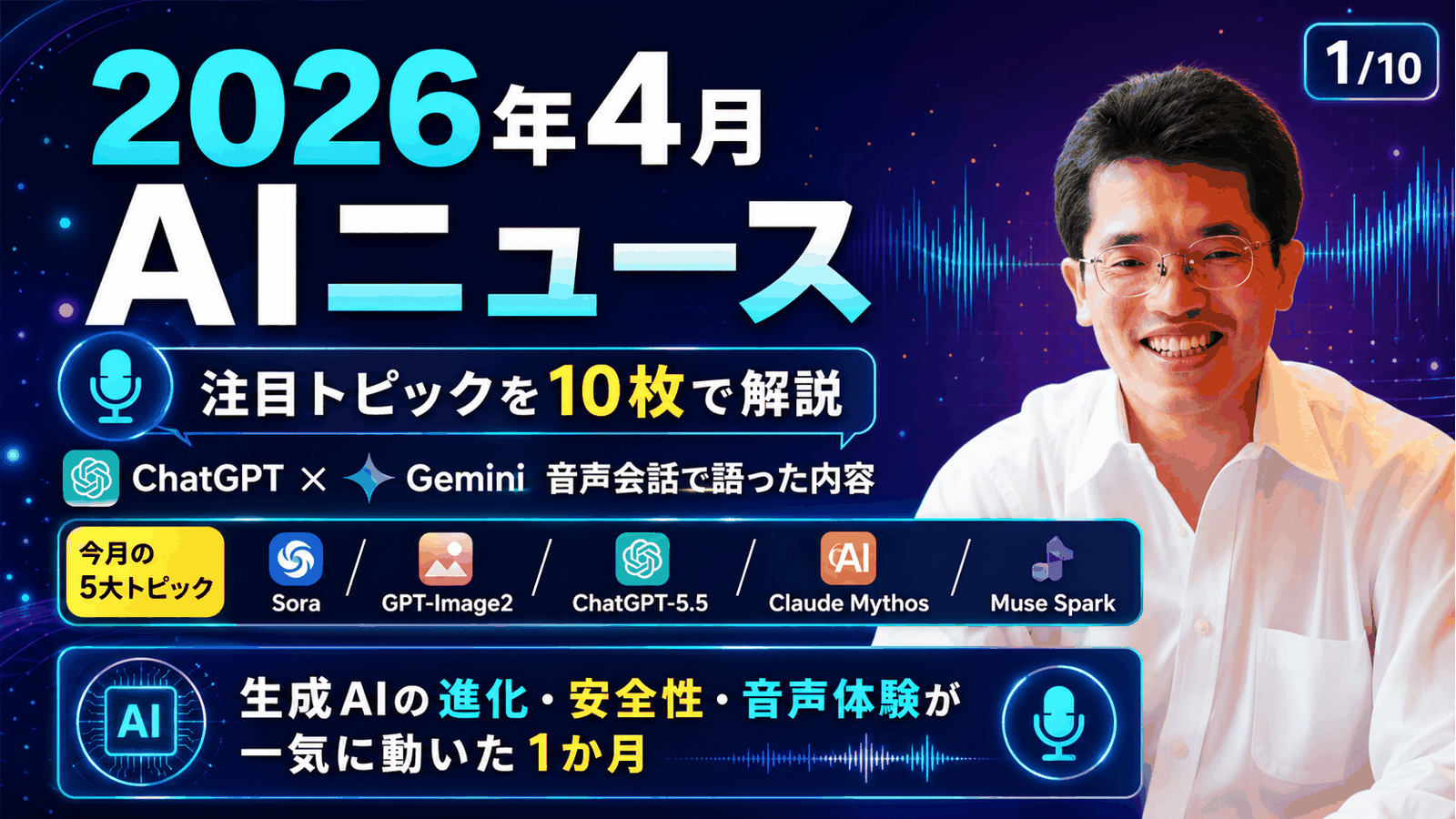 人工知能･AIに関するニュース(2026年4月分)Podcast配信など