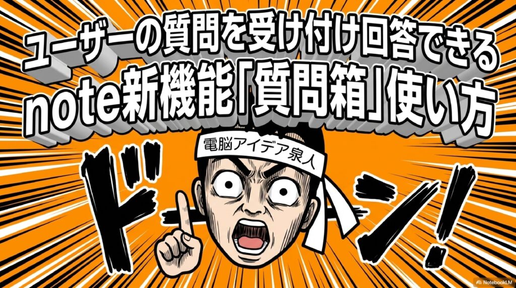 ユーザーの質問を受け付け回答できるnote新機能｢質問箱｣使い方