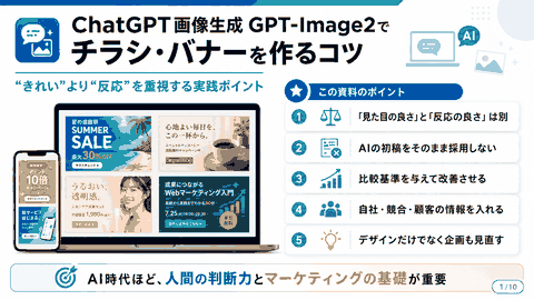 ChatGPT画像生成GPT-Image2でチラシやバナー画像を作るコツ
