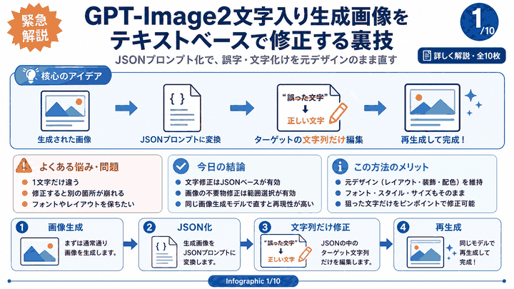 GPT-Image2文字入り生成画像をテキストベースで修正する裏技