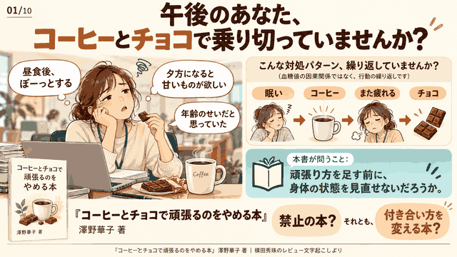 ｢コーヒーとチョコで頑張るのをやめる本｣澤野華子:著レビュー
